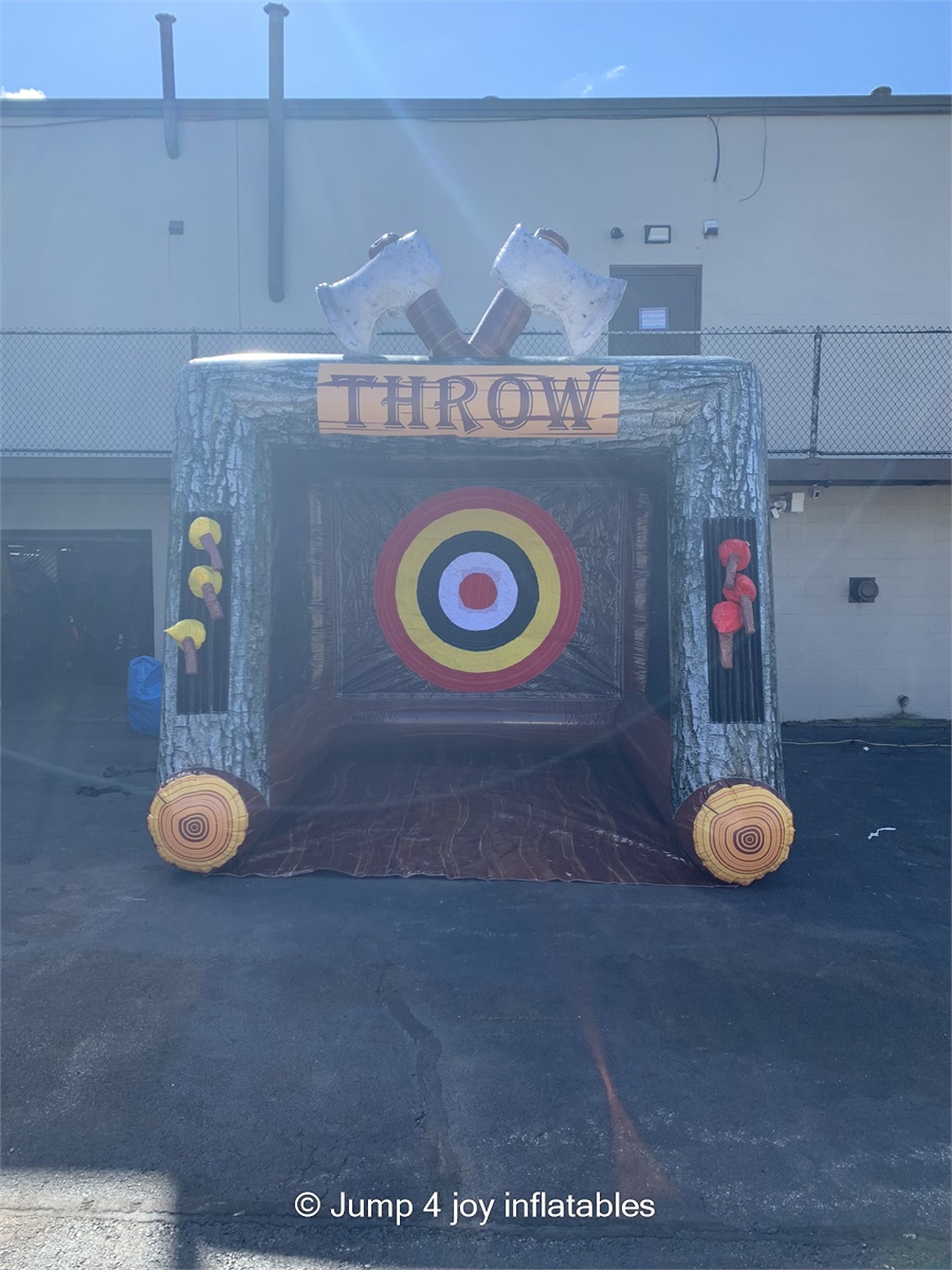 Inflatable Axe Throw Game Hire in Rhode Island and Massachusetts